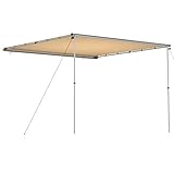 Proporciona un refugio ideal contra el sol directo y los rayos ultravioleta en el costado de tu vehículo, para que puedas montar un campamento o simplemente relajarte en el área sombreada.