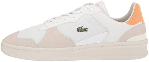 Lacoste womens Perf-shot Sneaker, Wht/Org, 10 US | Image 7