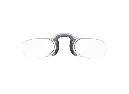 NOOZ Optics Armless Reading Glasses - Color Black Magnification Strength +1.50 - Rectangular