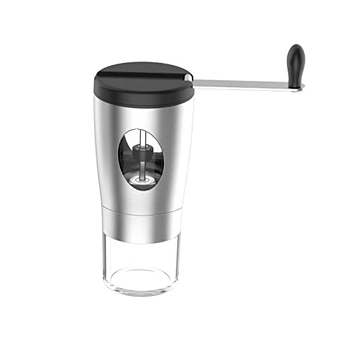 Hand-Kaffeemühle aus Edelstahl, konischer Grat, keine Stromversorgung, manuelle Kaffeemühle für Tropfkaffee, E-spresso… – Bild 4