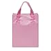 Prime Line Packaging Plastic Gift Bags, Pink Gift Bags with Handles for Small Business, Boutiques, Retail, Thank you, Goodie, Frosted Party Favors, Bulk, 8x4x10, 50 Pack