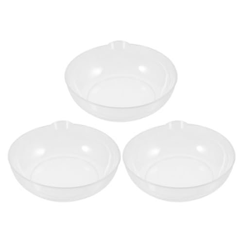 Zerodeko Bandeja de Almacenamiento para Báscula Electrónica de Cocina 3 Piezas, Plástico Blanco, Capacidad 800 Ml, Ligera y Fácil de Limpiar para Preparación de Alimentos en Casa