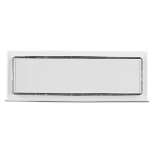REV Klingel Haustür, Klingelschild, Türklingel, beleuchtbar, 8-12VAC 1,5A, weiß