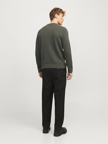 JACK & JONES Einfarbig Strickpullover Grau S – Ansicht 3