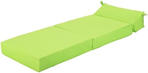 Ready Steady Bed Comfortable Fold Out Z Bed Chair | Sofa Bed Futon Lightweight | Soft Water resistant Cover | Ergonomically Designed Single Mattress Zbed (Lime)