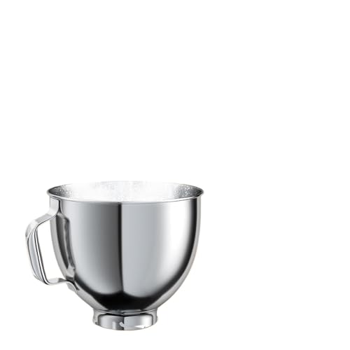 Tazón Mezclador De Acero Inoxidable De Grado Alimenticio De 5 Cuartos, Compatible Con Batidoras De Pie KITCHENAID Con Cabezal Inclinable De 4,5 A 5 Cuartos De Galón, Acero Inoxidable Pulido