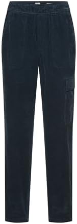 camel active Damen Cargo-Hose aus Reiner Baumwolle Nachtblau, womenswear-27/30
