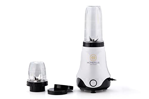 Home Plus Nutri Blend, 20000 RPM Mixer Grinder, 2 Unbreakable Jars, 500W (White and Black)