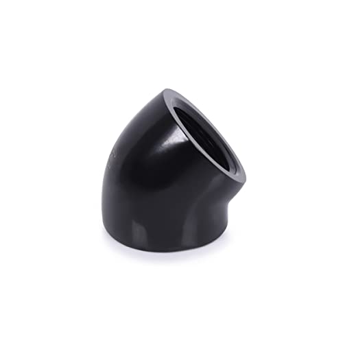 Alphacool 17592 Icicle L-Connector 45° G1/4 Internal Thread to G1/4 Internal Thread Black Water Cooling Connection