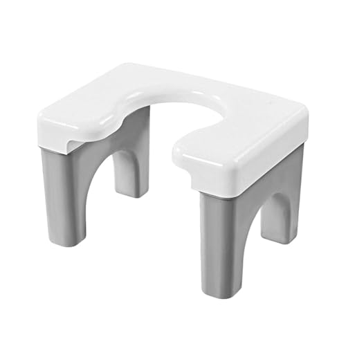 Image of Nonstop Potty Squat Stool Portable Indian to Western Toileting | Indian Toilet Commode Stool | Portable Toilet Seat for Adult, Kids, Elderly, Handicap People - Height 22cm /8.6Inches (White)