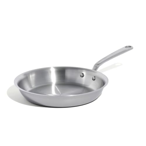 Made In Cookware - 10-Inch Stainless Steel Frying Pan - 5 Ply Stainless Clad - Professional Cookware - Crafted in USA - Induction Compatible