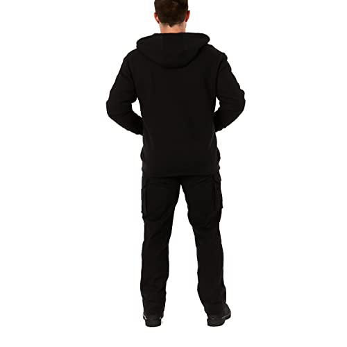 Image of Smith's Workwear Mens Big Men's Sherpa-bonded Thermal Knit Hooded Jacket