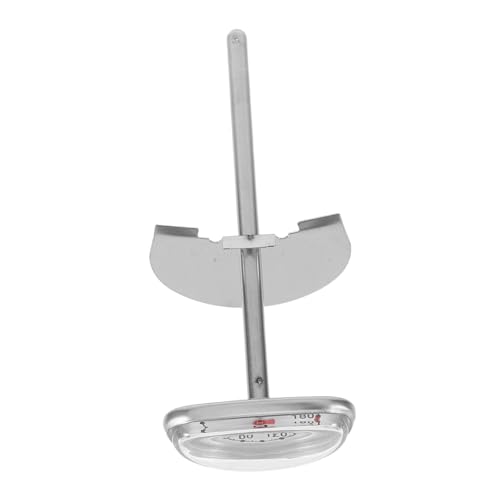 LOLIPPYY ステンレス製油温計 高温耐性で揚げ物 天ぷら鍋対応 多用途調理用温計 バーベキューや家用キッチンに 簡単操作で信頼の油温管理ス