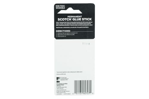 Scotch Permanent Glue Sticks, Acid-Free Non-Toxic Adhesive (2-Pack) – Strong & Fast Bond, No-Mess Application for Paper, Photos, Crafts - image 3