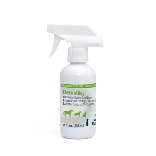 DermAllay Oatmeal Spray Conditioner for Dogs Cats and Horses 8oz Cream