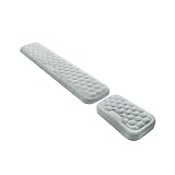 Okiyakusama Handgelenkstütze Ergonomische Handgelenkauflage Unterstützung Polster Kissen Memoryschaum Massagegefühl für Büroarbeit Gaming Zuhause, Klein Groß Grau