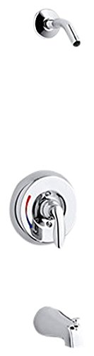 Mitigeur de baignoire et douche Kohler Coralais K-PLS15601-X4-CP sans pomme