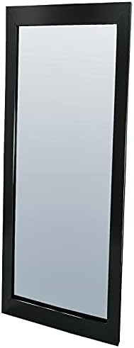 DANIEL JAMES Housewares Black Long Wall Mounted Bathroom Bedroom Hallway Living Room Mirror Full Length