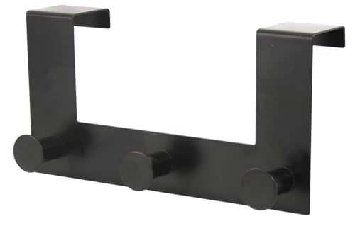 FORNOR 17339 PERCHERO NEGRO DE PUERTA 22 x 10 cm