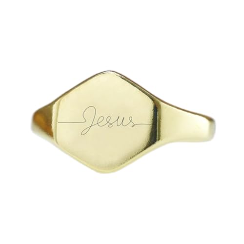 Bijou hypoallergénique bague Jésus en argent pour éviter les irritations de peau