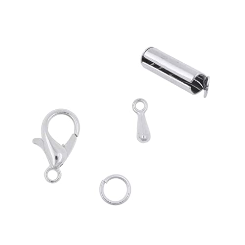 Mandala Crafts Slider Clasp For Bead Looms, Slide Tube End Bar Finding Kit For Seed Bead Jewelry Making And Beading (Silver) #TOP3