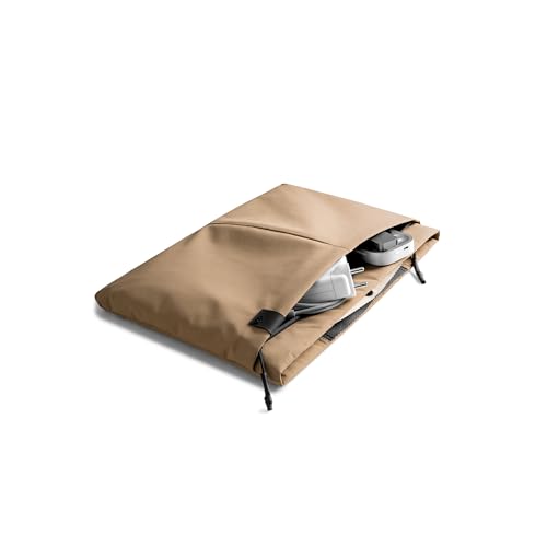Image of DailyObjects Pivot Laptop Sleeve - Medium for Women and Men I Fits any Laptop Upto 14 Inches I Lightweight wih Laptop Compartment - Sand