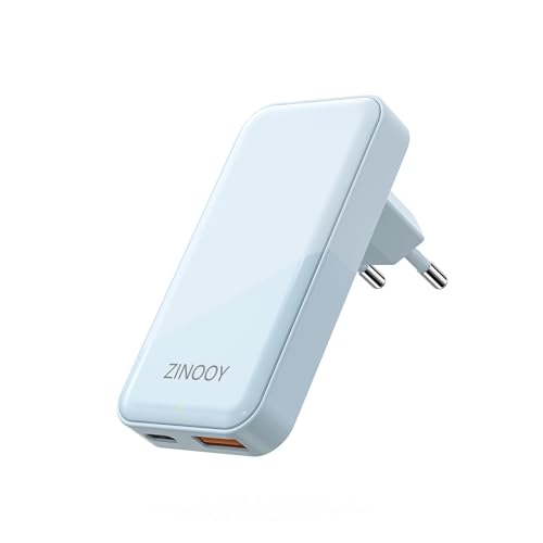 Zinooy Caricatore USB C, 35W Rapido Caricatore Multiplo Piatto, Spina USB C per iPhone 15/15 Pro/15 Pro Max 14 13 12 11 SE e Sumsung Galaxy S24 S23 S22, Huawei, Xiaomi, iPad