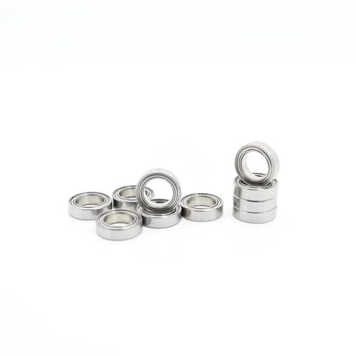 Rodamientos de bolas SMR117ZZ de acero inoxidable en pack de 10 unidades