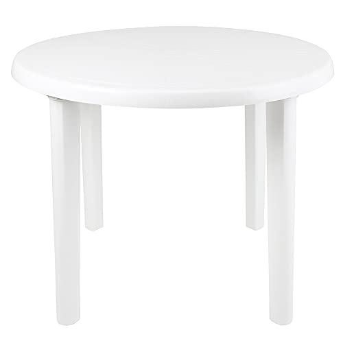 Mesa Plástica Redonda Desmontável Mor 1 Mesa Plástica Redonda Desmontável Mor