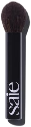 Saie The Fluffy Brush - Soft, Multi-Use Pressed + Loose Powder Brush - Fluffy Makeup Brush with Tapered Tip for Precise Application - Vegan, Cruelty-Free (1 Count)