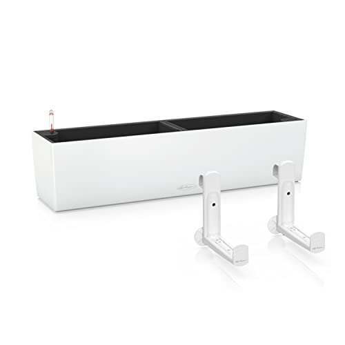 Lechuza Selbstbewässernder Topf BALCONERA Farbe 80 Weiß Kunststoff Balkon...