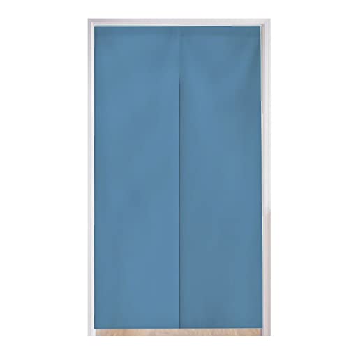 OSONA のれん 和風 暖簾 おしゃれ 無地 間仕切りカーテン 断熱保温 目隠し ロング 両面異色 北欧 綿麻 厚手 キッチ リビング 飲食店 出入り口 お風呂 洗面所 ドアカーテン 台所 部屋 着替え室 居酒屋 料理屋 玄関 シンプル 四季兼用 ライト