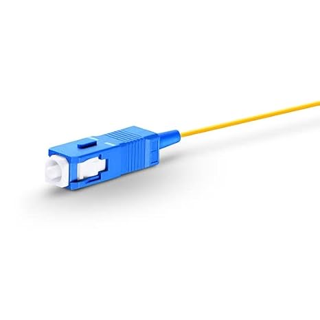 6 Strand Single-Mode SC OS1 Fiber Optic Cable Pigtails for Fusion Splicer Splicing. Includes 6 Fiber Optic Fusion Splice Protective Shrink Sleeves 2.5-60 mm Long (SC SM OS1)