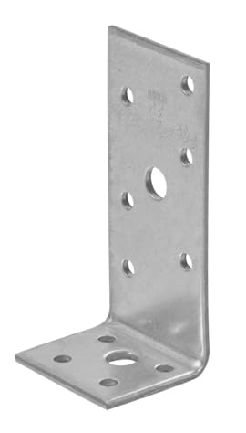 100 Stück Winkelverbinder mit Kombilochung ohne Sicke feuerverzinkt - 35 x 90 x 40 mm