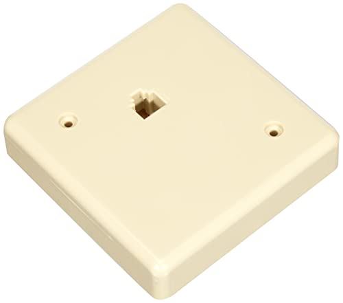 ROSETA TELEFONO CUADRADA 6P4C MARFIL Cover