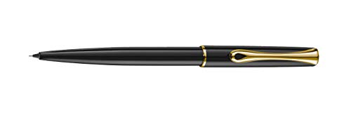 Diplomat Traveller Porte-mine noir et doré laqué 0.5mm pour l'écriture