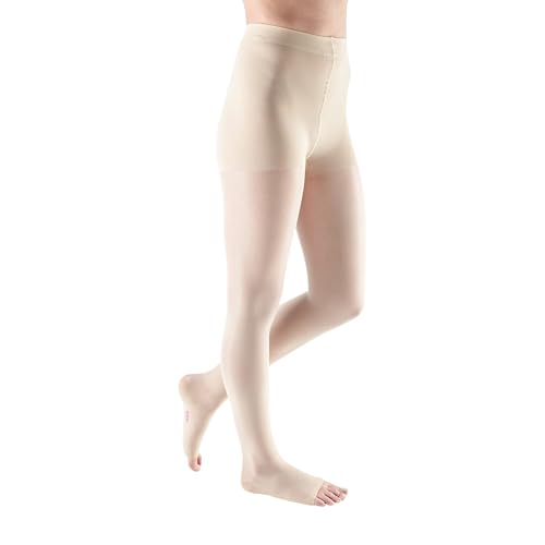 Image of mediven Sheer & Soft for Women, 20-30 mmHg - Open Toe, Pantyhose Compression Stockings, Sheer Leg Support