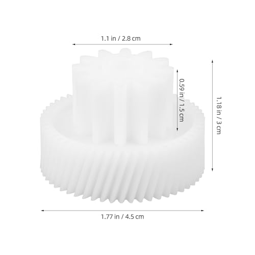 Parliky Meat Grinder Worm Gear Replacement, 12/54 Tooth Plastic Part for Manual Mincer, Kitchen Appliance Repair Components for Home Food Processing, Hand Grinder Diy Repair & Maintenance