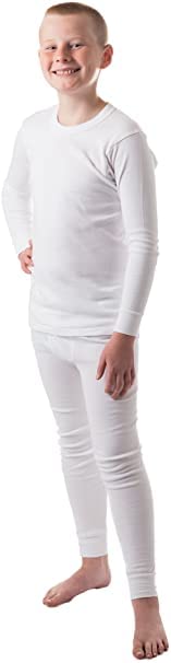 Boy's Round-Neck Thermal Set, 100% Cotton, Made in Korea, Top & Bottom4