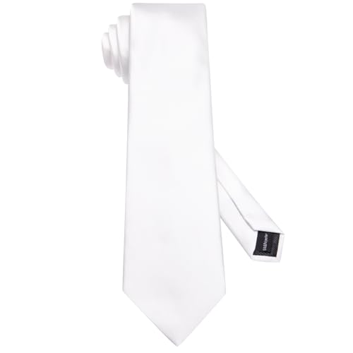 Image of Hi-Tie 5Pcs Mens Solid Color Silk Tie Satin Pretied Bowtie Lapel Pin for Men Handkerchief Cufflink Wedding Gift Box
