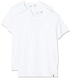 Slim 2 PK Crewneck 1 Levi\'s Herren Slim 2PK Crewneck 1 T-Shirt, Weiß (Two-Pack Tee White + White 0000), Large