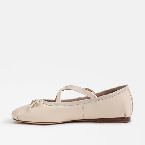 Suede Leather Ballet Flats Shoes for Women Cute Round Toe Slip On Mary Jane Flats Comfy Ballerina Flat Shoes Causal Daily Shoes with Strap3