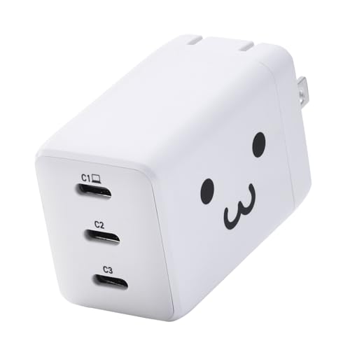 Amazon | エレコム 充電器 合計65W 3ポート Type-C USB PD対応