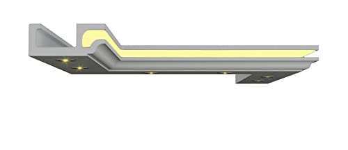 LED Leisten Indirekte Beleuchtung LED Lichtprofile Stuckleiste Styroporleisten 12 Meter BL 21