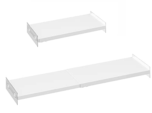 Wejipp Closet Tension Shelves Organizers Expentable Shelf For Cabinet Rack Storage Wardrobe Divider Shelving For Closets Pantry Cupboard Kitchen, 2Packs #TOP26