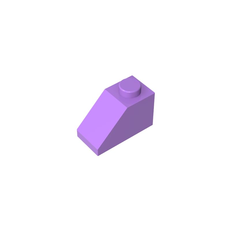 Gobricks 3040 Slope Brick 2x1 Sloped Brick 50 Pieces GDS-588 Compatible with Lego Building Blocks Color:Medium Lavender