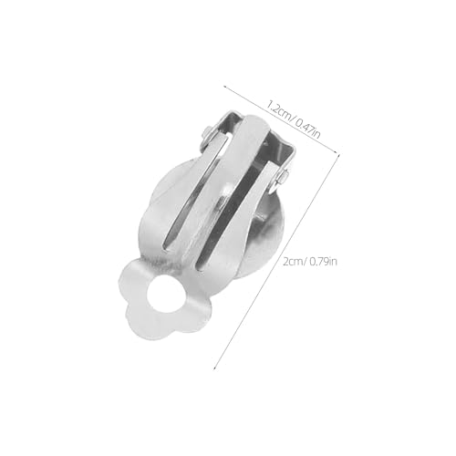 Base para pendientes de 12 mm plana y redonda: componentes de joyería diy sin perforar 8