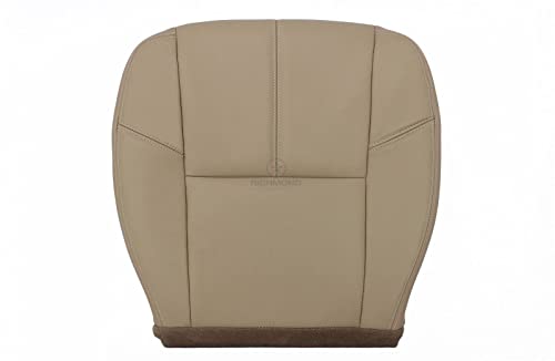 Richmond Auto Upholstery 2009 Chevy Tahoe LTZ Driver Side Bottom Replacement Leather Seat Cover, Tan