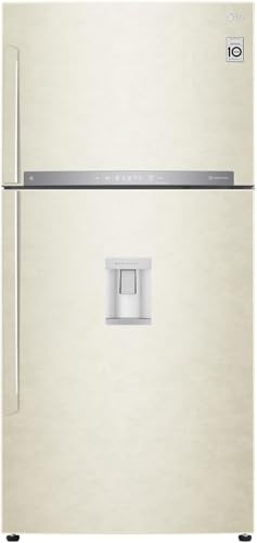 LG GTF916SEPED Frigorifero Doppia Porta, Classe E, 592l, Connettività Wi-fi Con App Thinq, Tecnologia Door & Linear Cooling, Gestione Umidità, Frigorifero Con Dispenser Acqua, Cassetto 0 Gradi, Sabbia