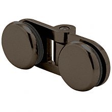 CRL Oil Rubbed Bronze Hydroslide Bi-Fold Glass-to-Glass Hinge by CR Laurence #1